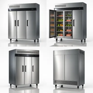 KF65-3: Tủ đông đứng 3 cánh Inox Turbo Air