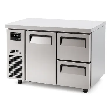 KUF12-2D-2: Bàn đông 1 cửa 2 ngăn kéo 1,2m Turbo Air  